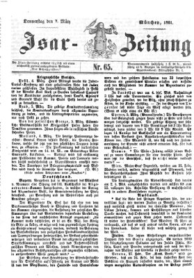 Isar-Zeitung (Bayerische Landbötin) Donnerstag 7. März 1861