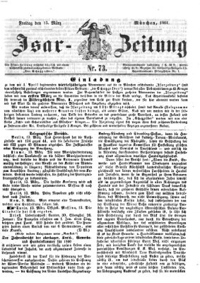 Isar-Zeitung (Bayerische Landbötin) Freitag 15. März 1861