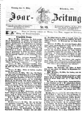 Isar-Zeitung (Bayerische Landbötin) Sonntag 31. März 1861