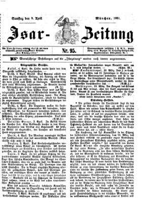 Isar-Zeitung (Bayerische Landbötin) Samstag 6. April 1861