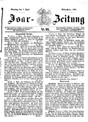 Isar-Zeitung (Bayerische Landbötin) Sonntag 7. April 1861