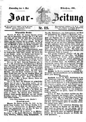 Isar-Zeitung (Bayerische Landbötin) Donnerstag 2. Mai 1861