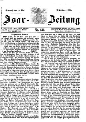 Isar-Zeitung (Bayerische Landbötin) Mittwoch 15. Mai 1861