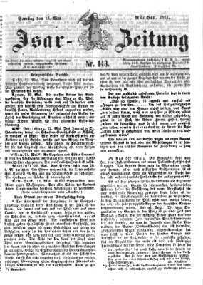 Isar-Zeitung (Bayerische Landbötin) Samstag 25. Mai 1861