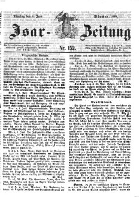 Isar-Zeitung (Bayerische Landbötin) Dienstag 4. Juni 1861