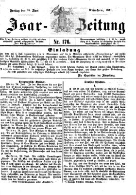 Isar-Zeitung (Bayerische Landbötin) Freitag 28. Juni 1861