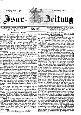 Isar-Zeitung (Bayerische Landbötin) Dienstag 2. Juli 1861