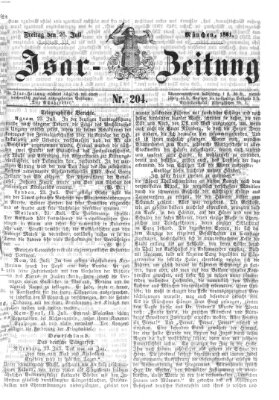 Isar-Zeitung (Bayerische Landbötin) Freitag 26. Juli 1861