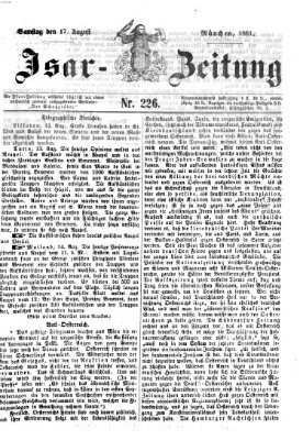 Isar-Zeitung (Bayerische Landbötin) Samstag 17. August 1861