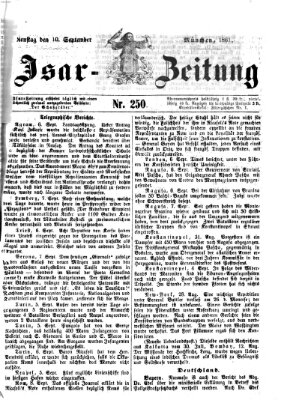 Isar-Zeitung (Bayerische Landbötin) Dienstag 10. September 1861