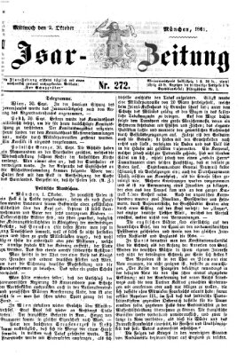 Isar-Zeitung (Bayerische Landbötin) Mittwoch 2. Oktober 1861