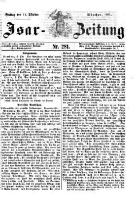 Isar-Zeitung (Bayerische Landbötin) Freitag 11. Oktober 1861