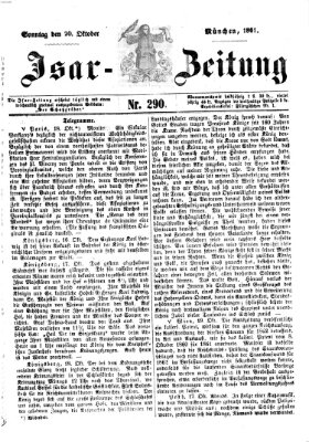 Isar-Zeitung (Bayerische Landbötin) Sonntag 20. Oktober 1861