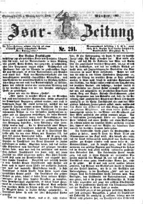 Isar-Zeitung (Bayerische Landbötin) Montag 21. Oktober 1861