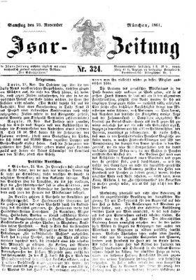 Isar-Zeitung (Bayerische Landbötin) Samstag 23. November 1861