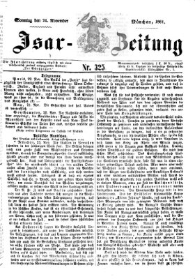 Isar-Zeitung (Bayerische Landbötin) Sonntag 24. November 1861