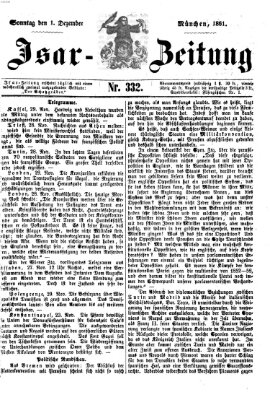 Isar-Zeitung (Bayerische Landbötin) Sonntag 1. Dezember 1861