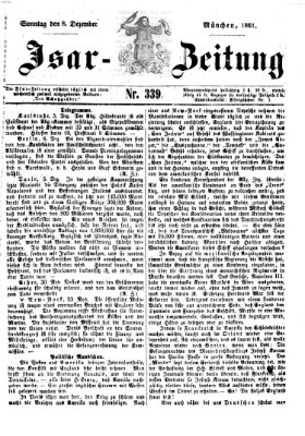 Isar-Zeitung (Bayerische Landbötin) Sonntag 8. Dezember 1861