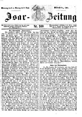 Isar-Zeitung (Bayerische Landbötin) Sonntag 8. Dezember 1861