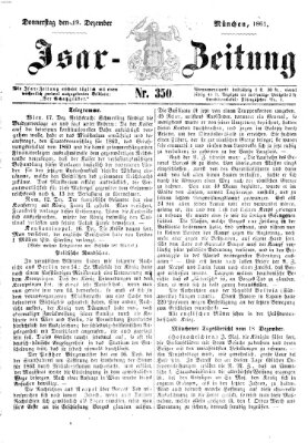 Isar-Zeitung (Bayerische Landbötin) Donnerstag 19. Dezember 1861