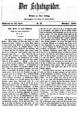 Der Schatzgräber (Bayerische Landbötin) Mittwoch 10. April 1861