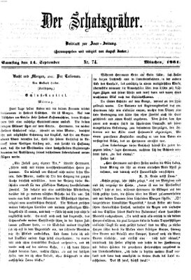 Der Schatzgräber (Bayerische Landbötin) Samstag 14. September 1861