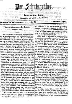 Der Schatzgräber (Bayerische Landbötin) Mittwoch 18. September 1861