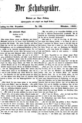 Der Schatzgräber (Bayerische Landbötin) Samstag 28. Dezember 1861