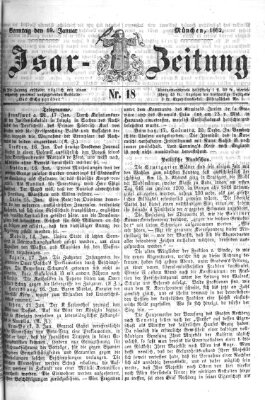 Isar-Zeitung (Bayerische Landbötin) Sonntag 19. Januar 1862