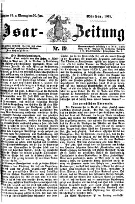 Isar-Zeitung (Bayerische Landbötin) Sonntag 19. Januar 1862