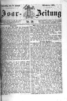 Isar-Zeitung (Bayerische Landbötin) Donnerstag 30. Januar 1862