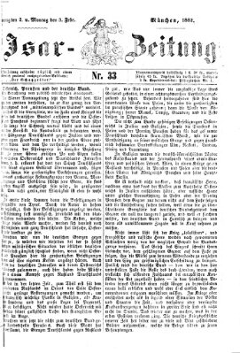 Isar-Zeitung (Bayerische Landbötin) Montag 3. Februar 1862