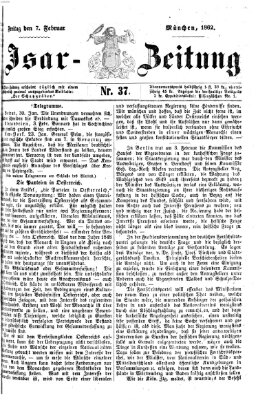 Isar-Zeitung (Bayerische Landbötin) Freitag 7. Februar 1862