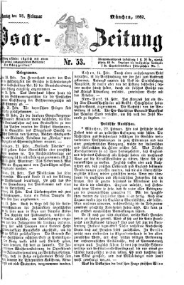 Isar-Zeitung (Bayerische Landbötin) Sonntag 23. Februar 1862