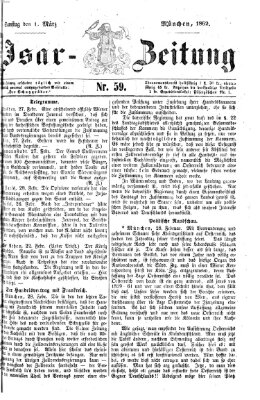 Isar-Zeitung (Bayerische Landbötin) Samstag 1. März 1862