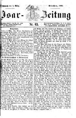 Isar-Zeitung (Bayerische Landbötin) Mittwoch 5. März 1862