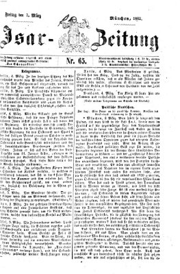 Isar-Zeitung (Bayerische Landbötin) Freitag 7. März 1862