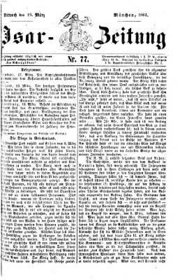 Isar-Zeitung (Bayerische Landbötin) Mittwoch 19. März 1862