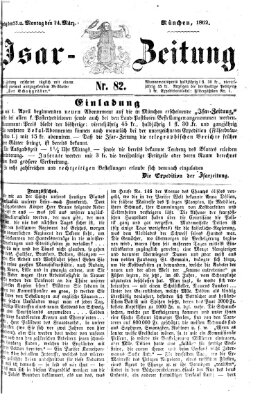 Isar-Zeitung (Bayerische Landbötin) Montag 24. März 1862