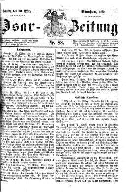 Isar-Zeitung (Bayerische Landbötin) Sonntag 30. März 1862