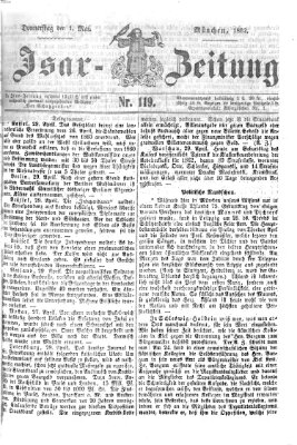 Isar-Zeitung (Bayerische Landbötin) Donnerstag 1. Mai 1862