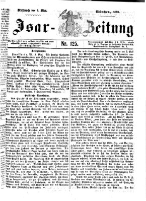 Isar-Zeitung (Bayerische Landbötin) Mittwoch 7. Mai 1862