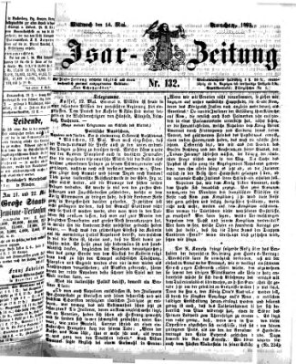 Isar-Zeitung (Bayerische Landbötin) Mittwoch 14. Mai 1862