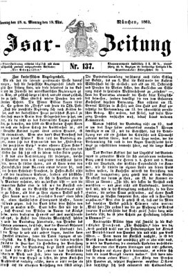 Isar-Zeitung (Bayerische Landbötin) Montag 19. Mai 1862