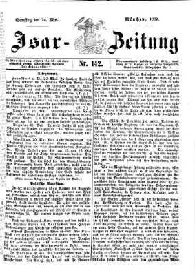 Isar-Zeitung (Bayerische Landbötin) Samstag 24. Mai 1862