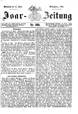 Isar-Zeitung (Bayerische Landbötin) Mittwoch 11. Juni 1862