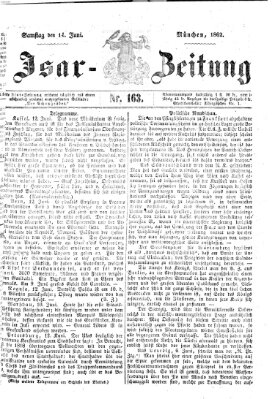 Isar-Zeitung (Bayerische Landbötin) Samstag 14. Juni 1862