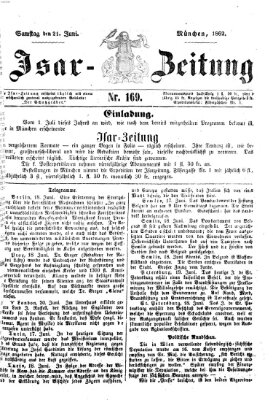 Isar-Zeitung (Bayerische Landbötin) Samstag 21. Juni 1862