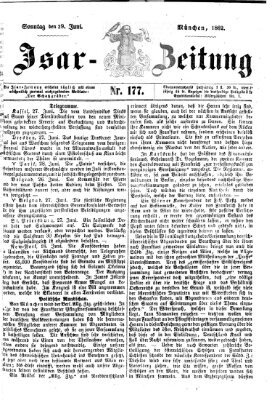 Isar-Zeitung (Bayerische Landbötin) Sonntag 29. Juni 1862