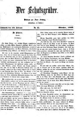 Der Schatzgräber (Bayerische Landbötin) Mittwoch 19. Februar 1862